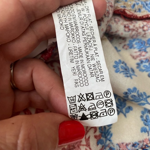 ZARA Trafaluc collection Floral Cottage Core Boho Prairie Midi Dress - Picture 6 of 14